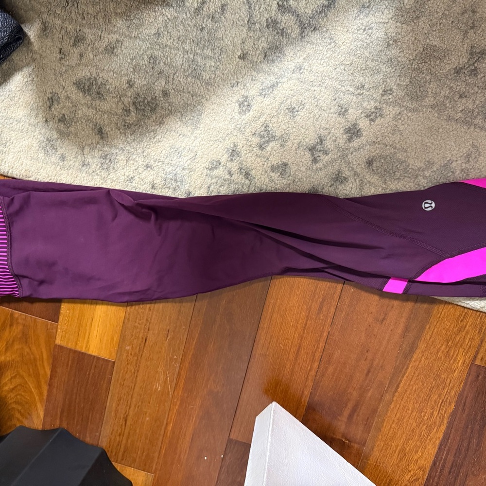 lululemon athletica Purple and Pink Leggings